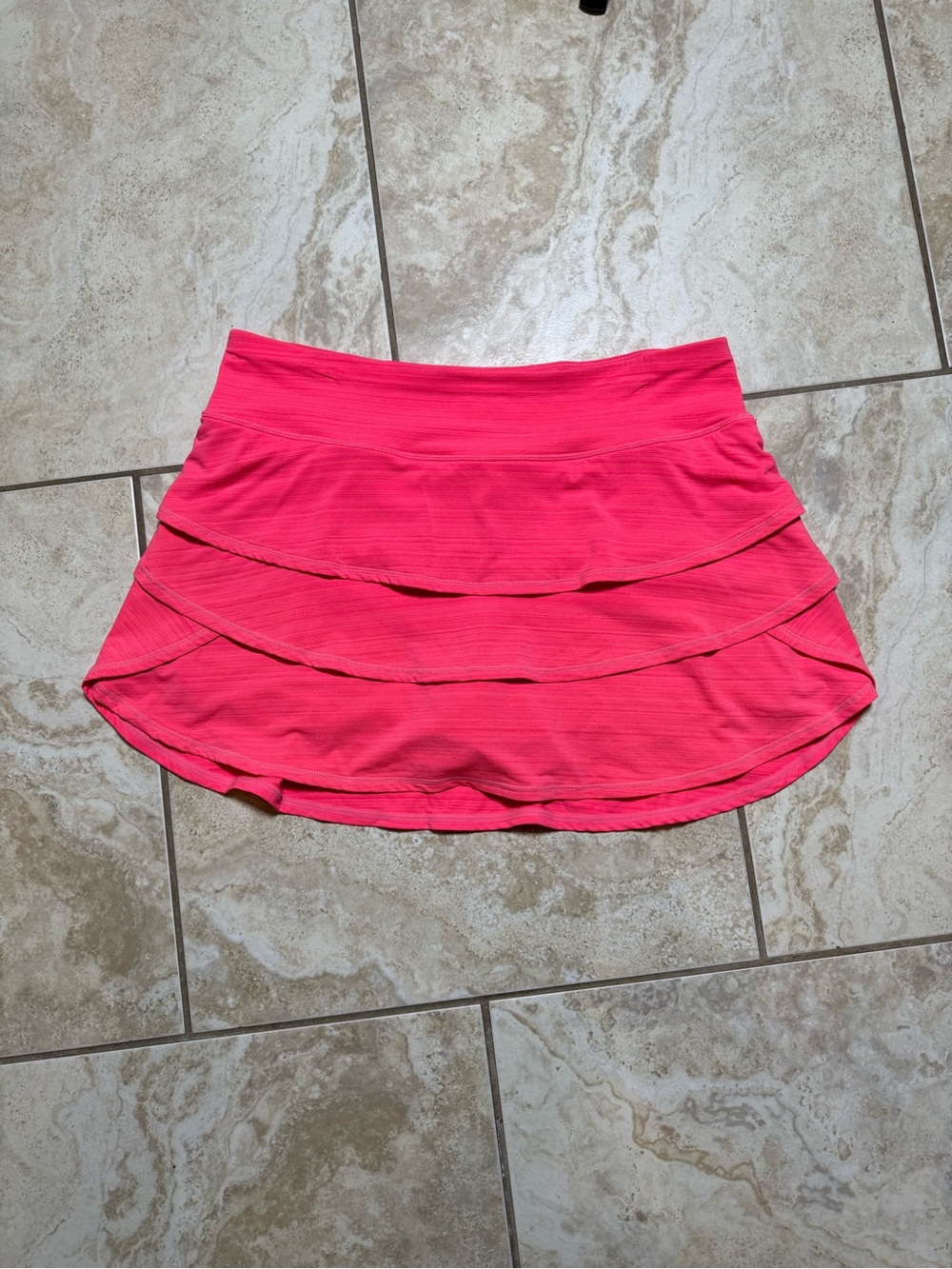 Ideology Bright Pink Layered tennis Skirt